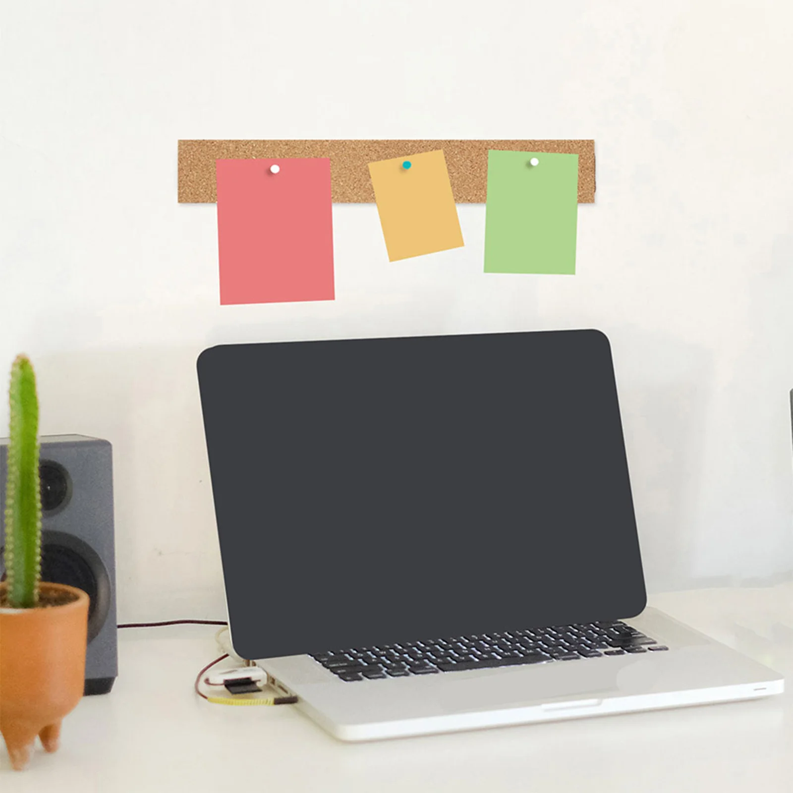 

3pcs Cork Wall Strips Natural Frameless Bulletin Board Strips For Office Home Message Memo Board Adhesive Tiles