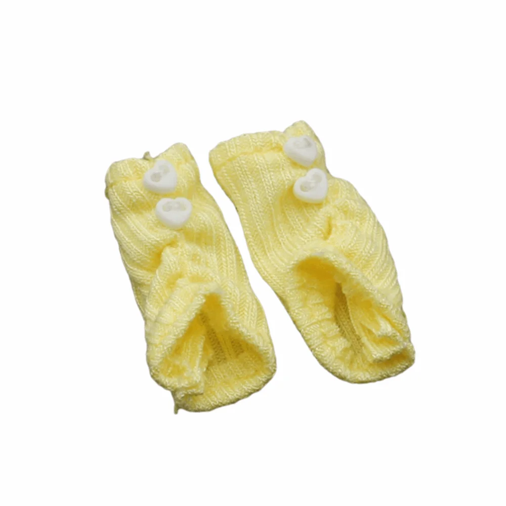 Princess Multi Colors OB11 Socks Mini Pile Up Yarn Knitted BJD Socks Lolita Style Stacking Socks Knitted Socks BJD 8 Points