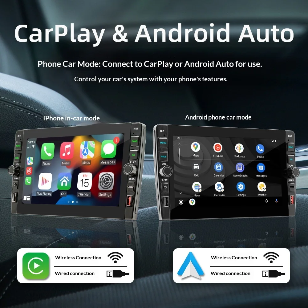 9-inch Large-screen Allwinner 2-in-1 Case Car Android GPS Navigation WiFi Internet HD Reversing Image All-in-one Wireless