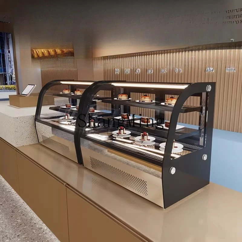 

ZYY commercial cake cabinet display cabinet refrigerated air-cooled small dessert bakery fruit fresh-keeping freezer