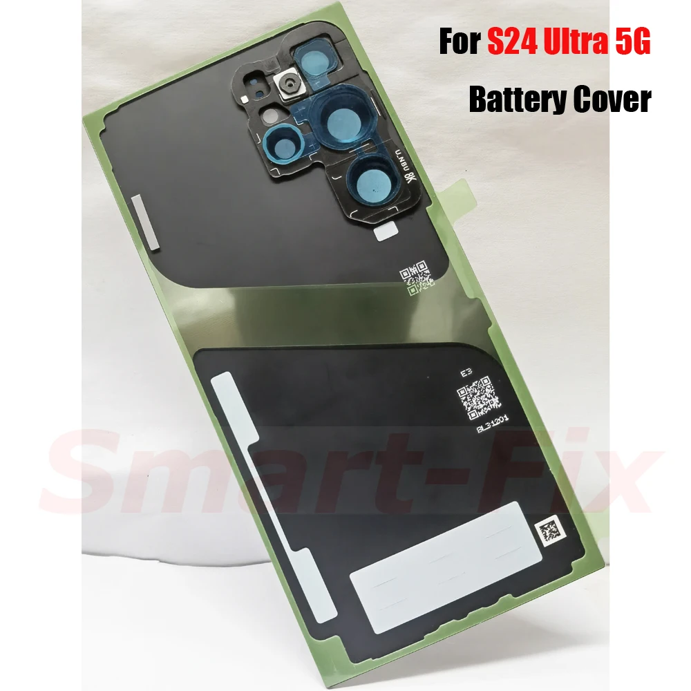 OEM Back Cover Case with Camera Cover Lens Adhesive Small Parts For SAM-S24 Ultra S24U S24Ultra 5G Battery Rear Back Glass Case