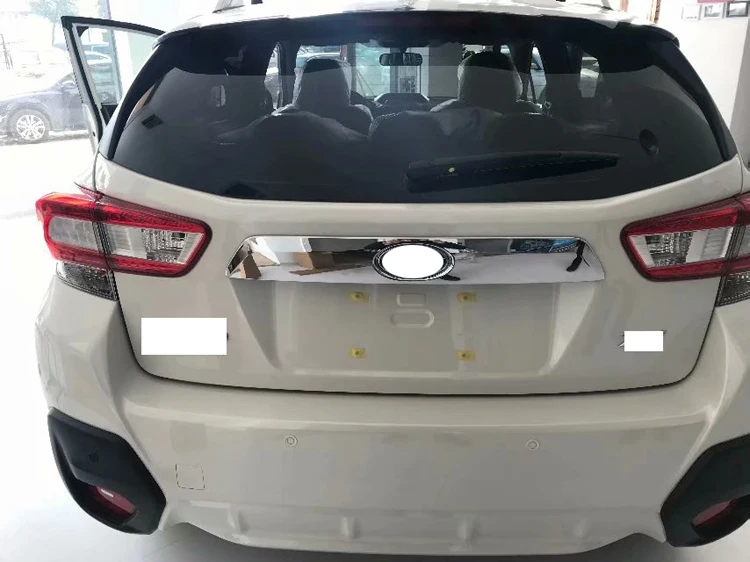 Хромированная накладка на заднюю дверь багажника из АБС-пластика для Subaru XV 2018-2021, декоративная полоса на крышку багажника, автомобильный аксессуар