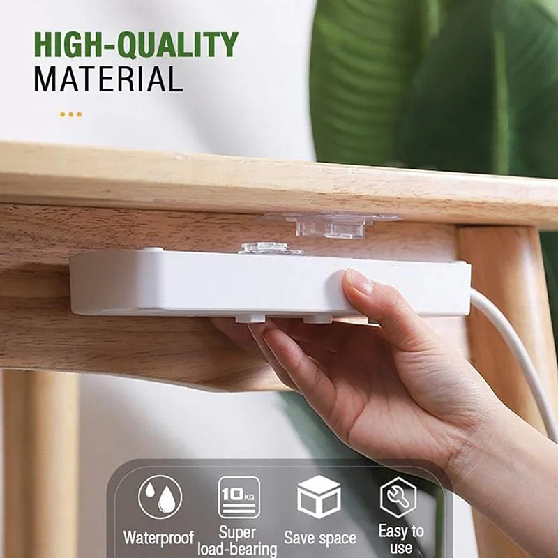 2/4/6 Paar doppelseitige Klebe haken Wand haken klare selbst klebende Haken Aufbewahrung halter für Bad Küche Büro hängen – Detail 4