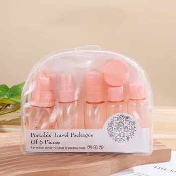 10pcs Refillable Full Bottle Set Mini Travel Perfume Cosmetic Spray Bottle Spray Lotion Shampoo Lathering Bottle Storage Bottle