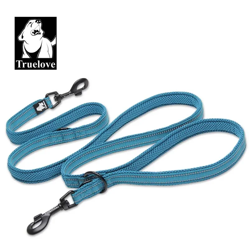 Truelove Adjustable Reflective Dog Lead 7 In 1 Multi-function Leash_voghion.com
