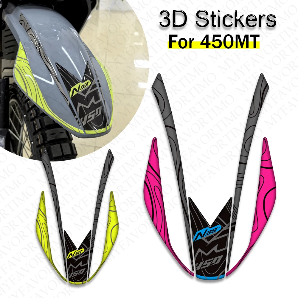 

Motorcycle Tank Pad Grips Kit Knee Fairing Fender Stickers Decals Wind Deflector For CFMOTO 450MT 450 MT Adventure Bike CF MOTO