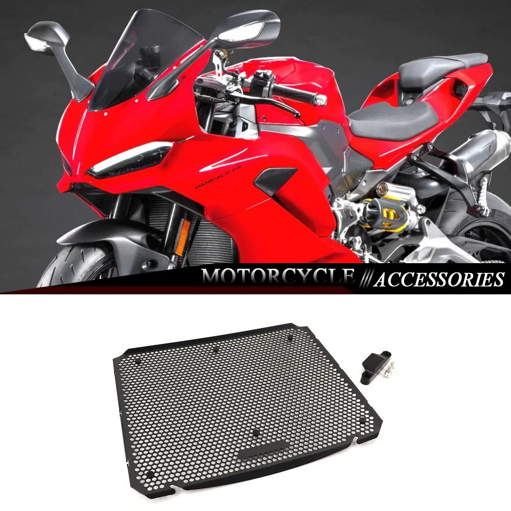 

New PANIGALE V2 V2S Motorcycle Radiator Grille Guard Cover Oil Cooler Guard Protector Grill For Ducati Panigale V2 V2S 2025 2026