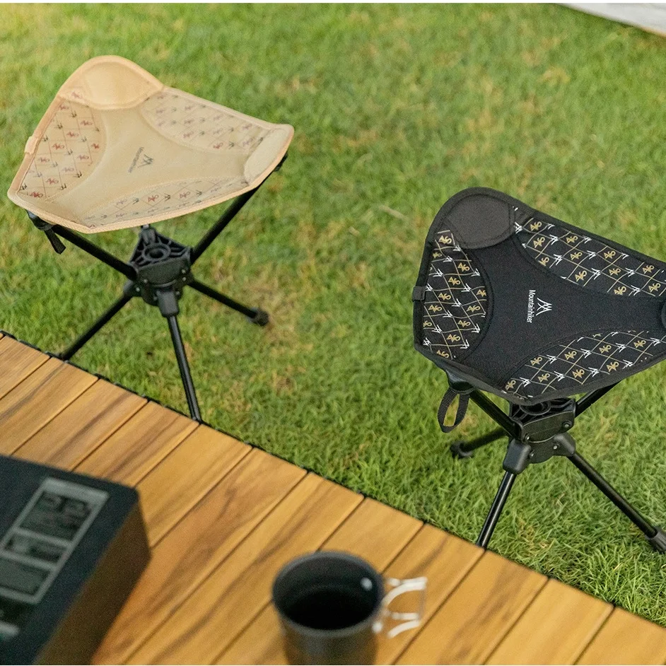 Portable Rotating Folding Maga Stool ShineTrip Aluminum Alloy Outdoor Camping Fishing Hiking Lightweight Comfortable Camp Chair