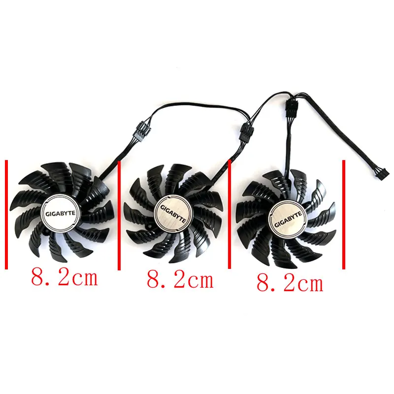 82MM New For GIGABYTE Radeon RX6800 6800XT 6900XT GAMING OC Graphics Card Replacement Fan T128015SU