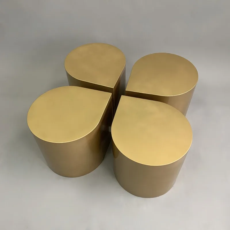 light luxury simple creative water drop five combination coffee table room hotel villa model room living room coffee table