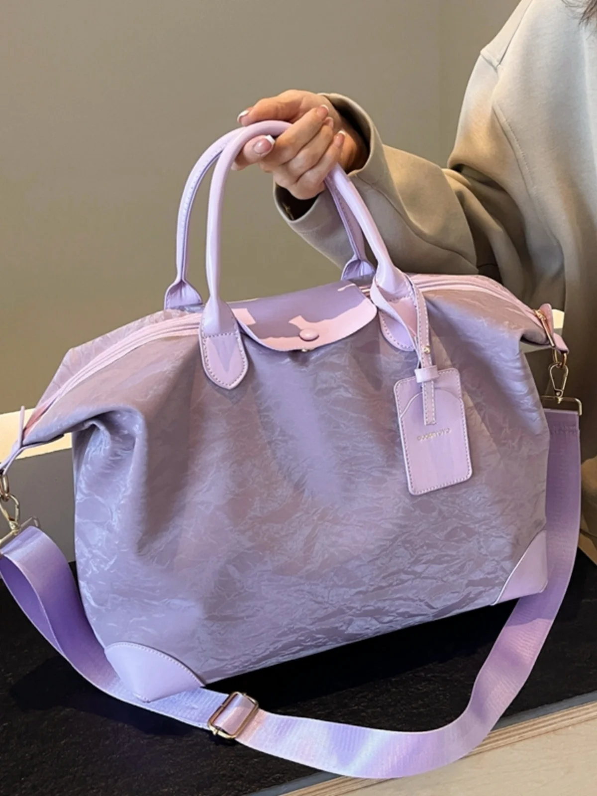 

Ladies Large Capaci Travel Yoga Fitn Bag Faionable Lightweight Handheld Bag for Busin Trips ort Trips