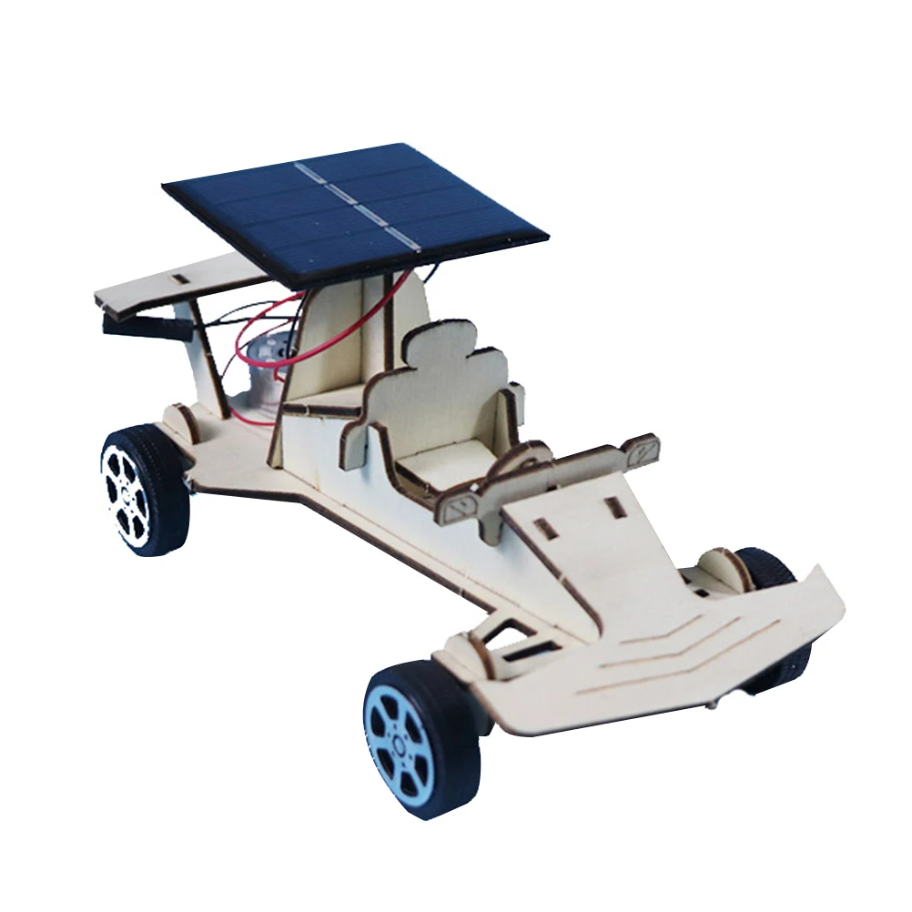 

Assembled Solar Car Models Children DIY Toys Kids on Skills Craft Project Powered Energy Puzzle Robots Building Blocks