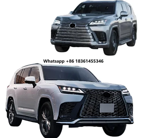 2022 For LX600 F Sport Style Front Rear Bumper Lip Spoiler Body Kit