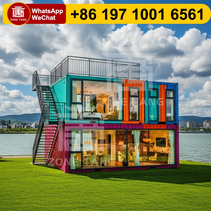 

Smart Home Integration Pre Fabricated Homes Leak Proof Prefab Cabins Waterproof Rural Cabin Portable Flat Pack Home Prefab Home