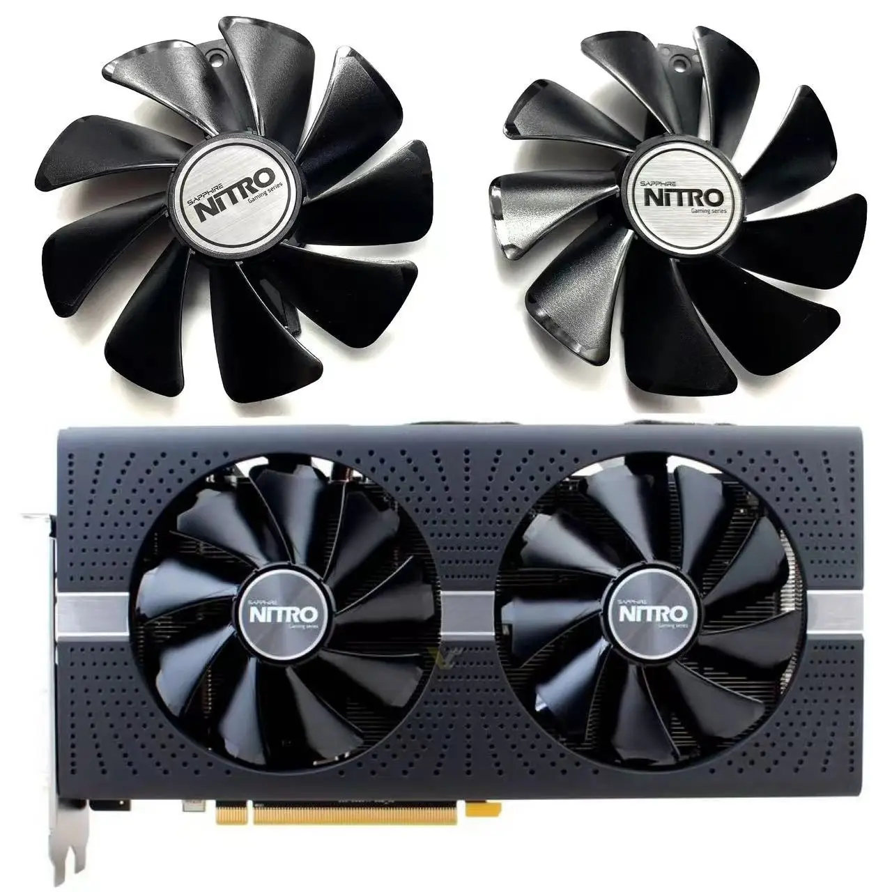 

Ventilador enfriador de tarjeta GPU CF1015H12D 95mm para Sapphire NITRO RX590 RX580 8G OC RX480 8G RX570 4G RX 470 4G GDDR5, ref