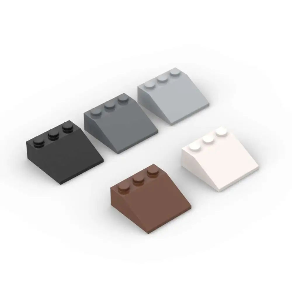 MOC 10PCS Stacking 4161 Castile House Substitutable Brick Slope 33 3x3 Building Block Toy Adults Boys   Girls Special Day Gift