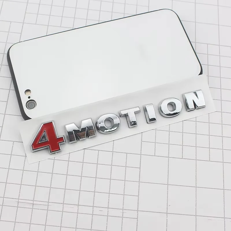 

ABS 3D 4MOTION Car Letters For VW Volkswagen Passat B6 Polo Tiguan Touareg Golf MK4 VW 4 MOTION Emblem Badge Sticker Accessories