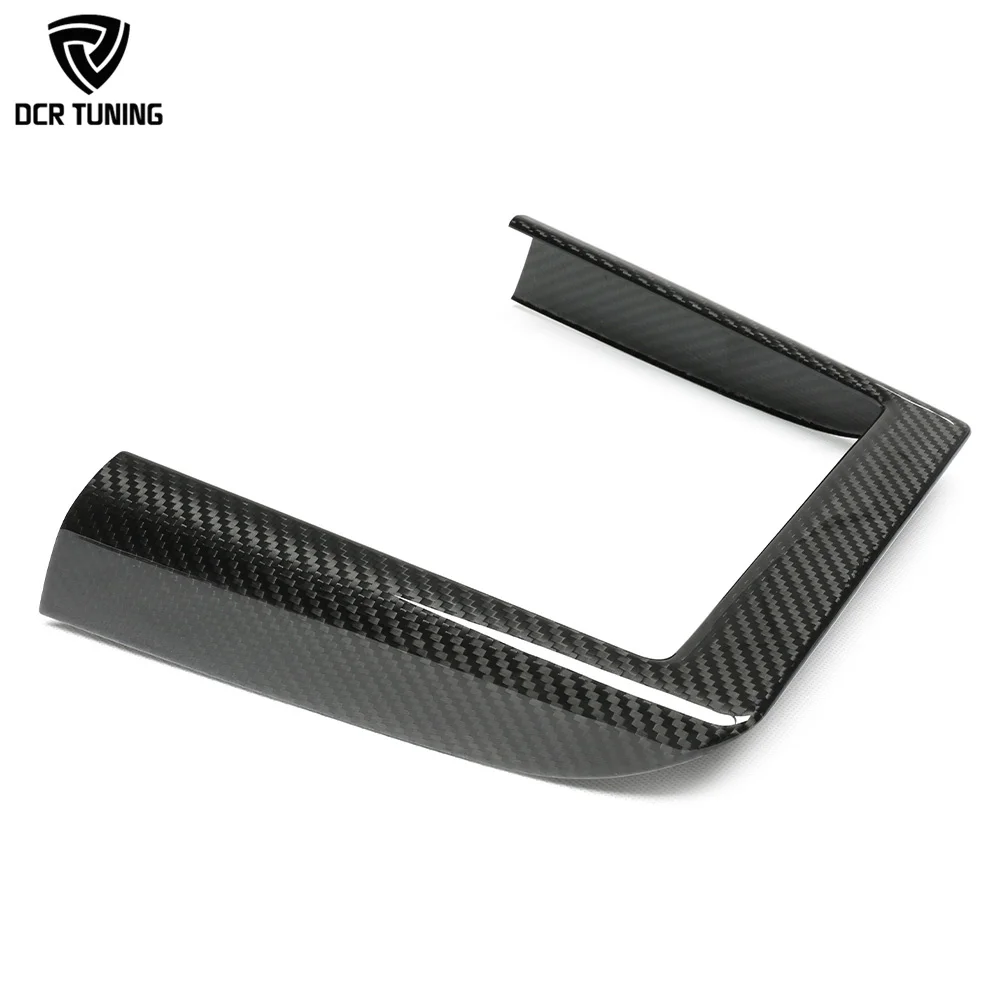 Juniper Dry Carbon Wireless Charger Frame Cover for Tesla Model Y 2025+ Model 3 Lightweight Sports Style Interior
