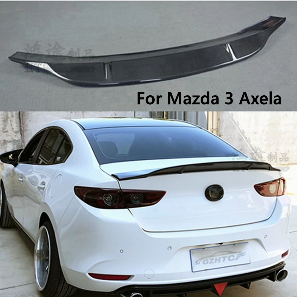 

For Mazda 3 Axela 2020-2021 R Style Carbon fiber FRP Rear Spoiler Trunk wing