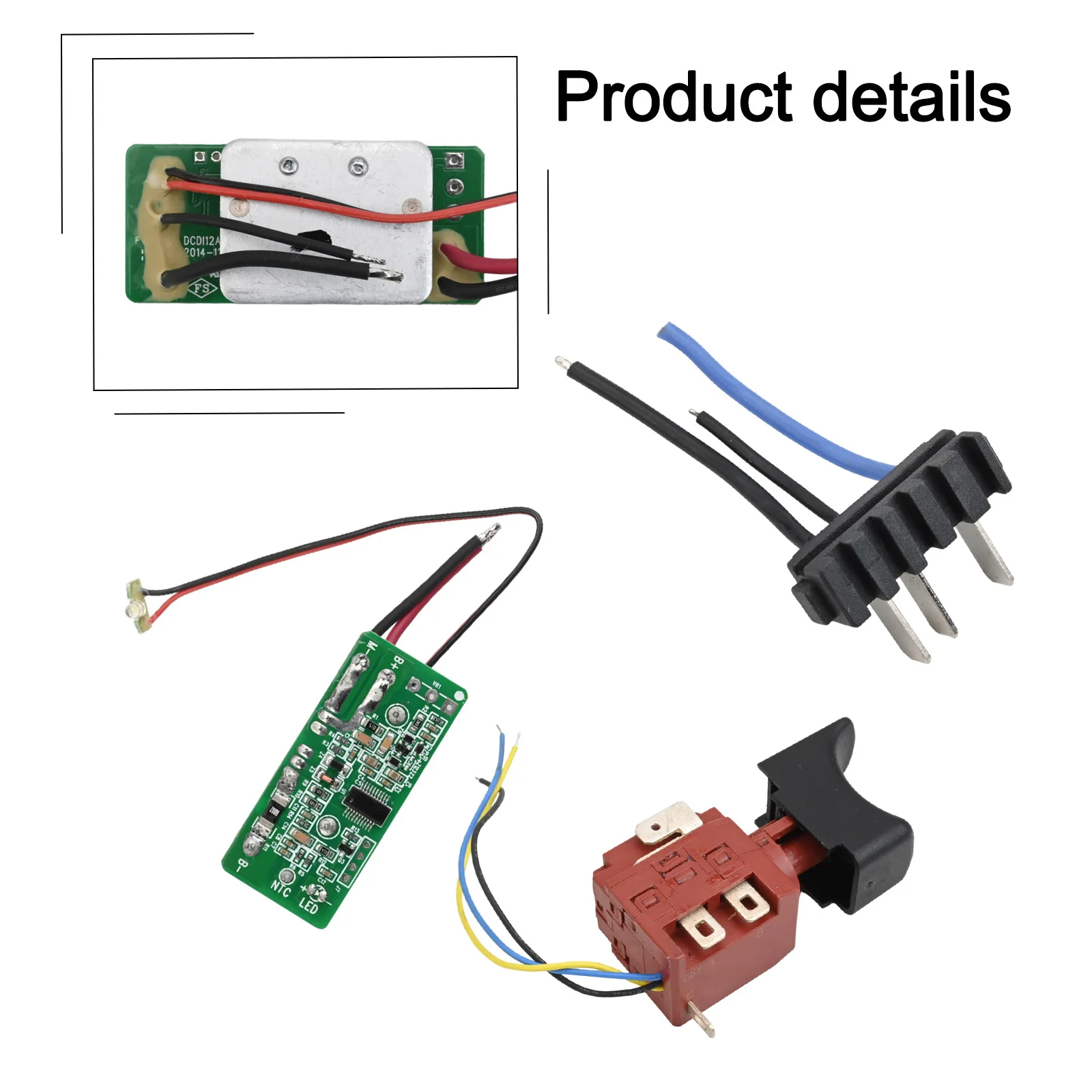 

Запасной пластиковый выключатель WU390 20V H3 для ремонта электроинструментов, неиспользованные аксессуары