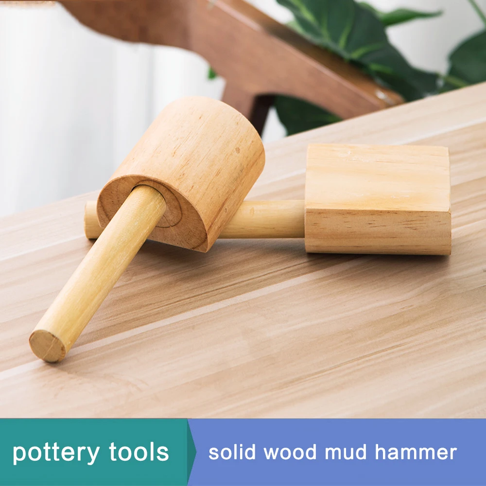 

Pottery mud plate wooden mud hammer mud plate making tool large mud hammer pottery modeling tool Clay Texture Tool