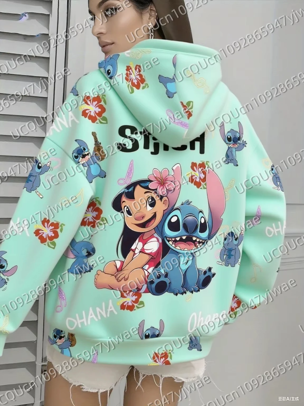 2025 المرأة ثلاثية الأبعاد الكرتون غرزة مقنعين هوديي الشتاء النساء مقنعين في الهواء الطلق كل مباراة هوديي الإناث فتاة بلايز النساء الملابس