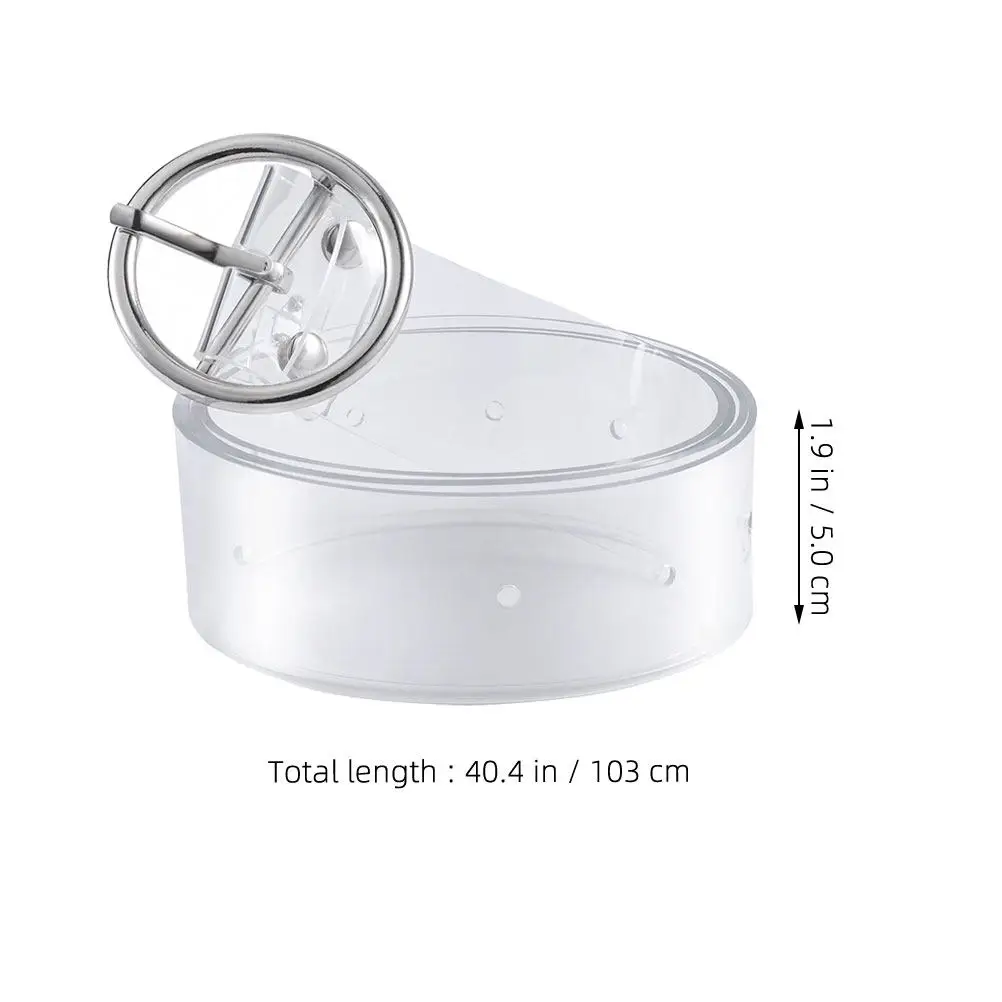 2 Pcs Belt Fashion PVC Clear Waist Ladies Thin Belts for Ladies' Women Wide