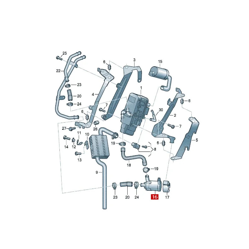 Q7 Touareg  Huiteng additional water pump direct auxiliary coolant pump 7L0965561L 95510656110 1KD121599
