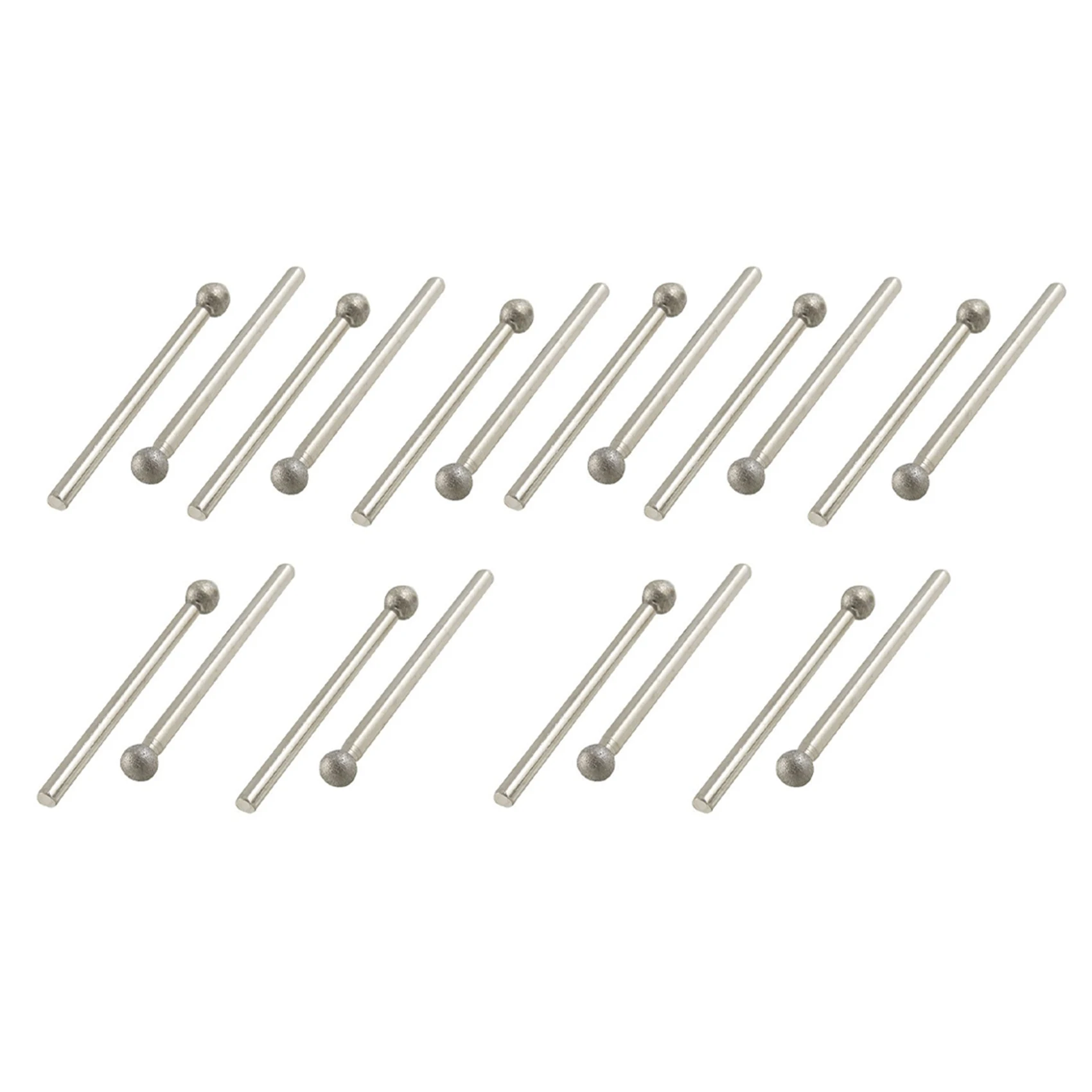 

Premium-20 Pcs 5Mm Ball Nose 3Mm Shank Diamond Mounted Point Grinding Bits