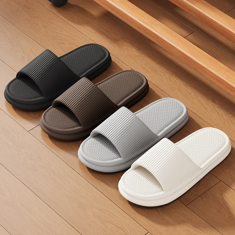 Women EVA Cloud Slippers Non Slip Quick Dry Indoor Bathroom Slides Home Soft Thick Sole House Slippers Women's Sandals Man Shoes