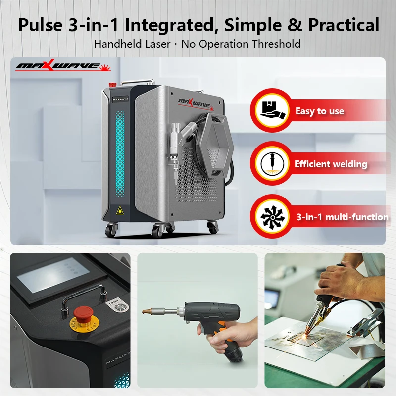 Air Cooling Handheld Laser Welder Fiber Laser Welding Machine for Welding Stainless Steel Aluminum Carbon Steel Iron All Metals