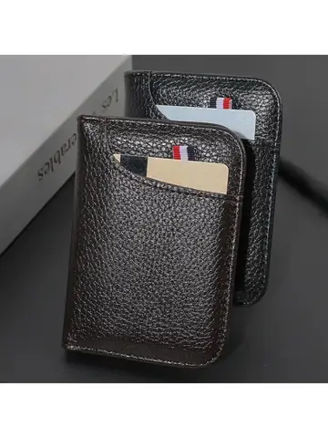 Portable Super Slim Soft Wallet PU Leather Mini Credit Card Wallet Purse Card Holders Men Wallet Thin Small Short Wallets