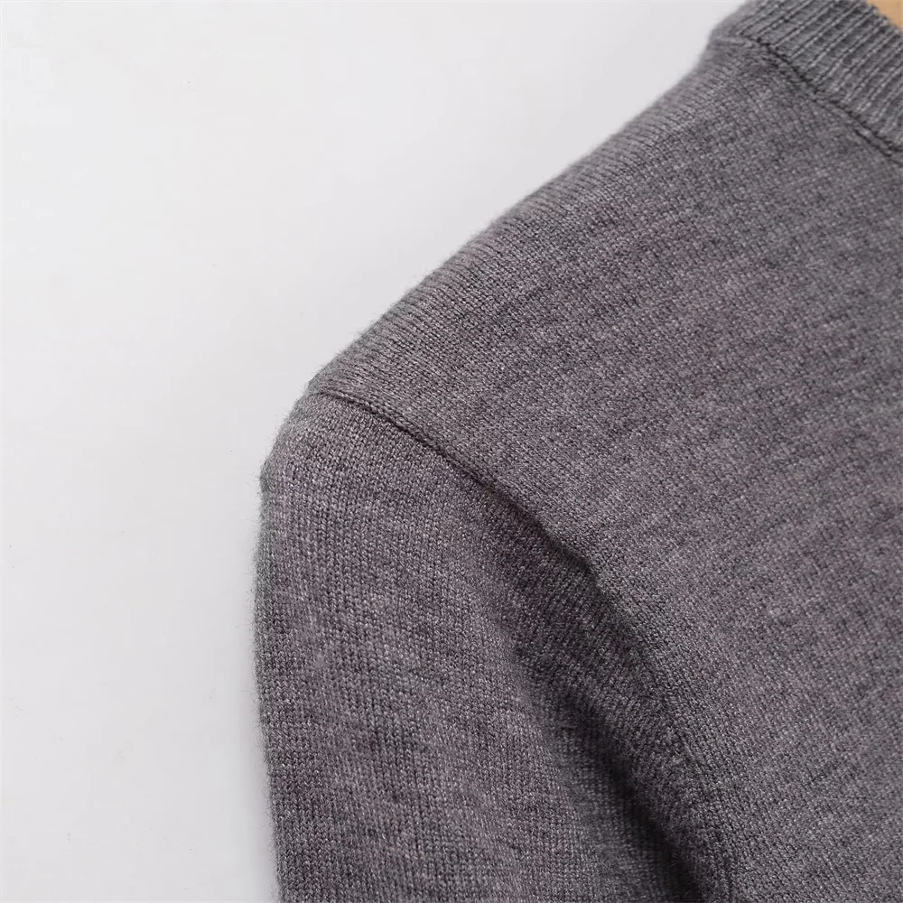 Cardigan tricoté à manches longues et col rond pour femme, vêtement doux et à la mode, couleur bloquée, nouvelle collection automne