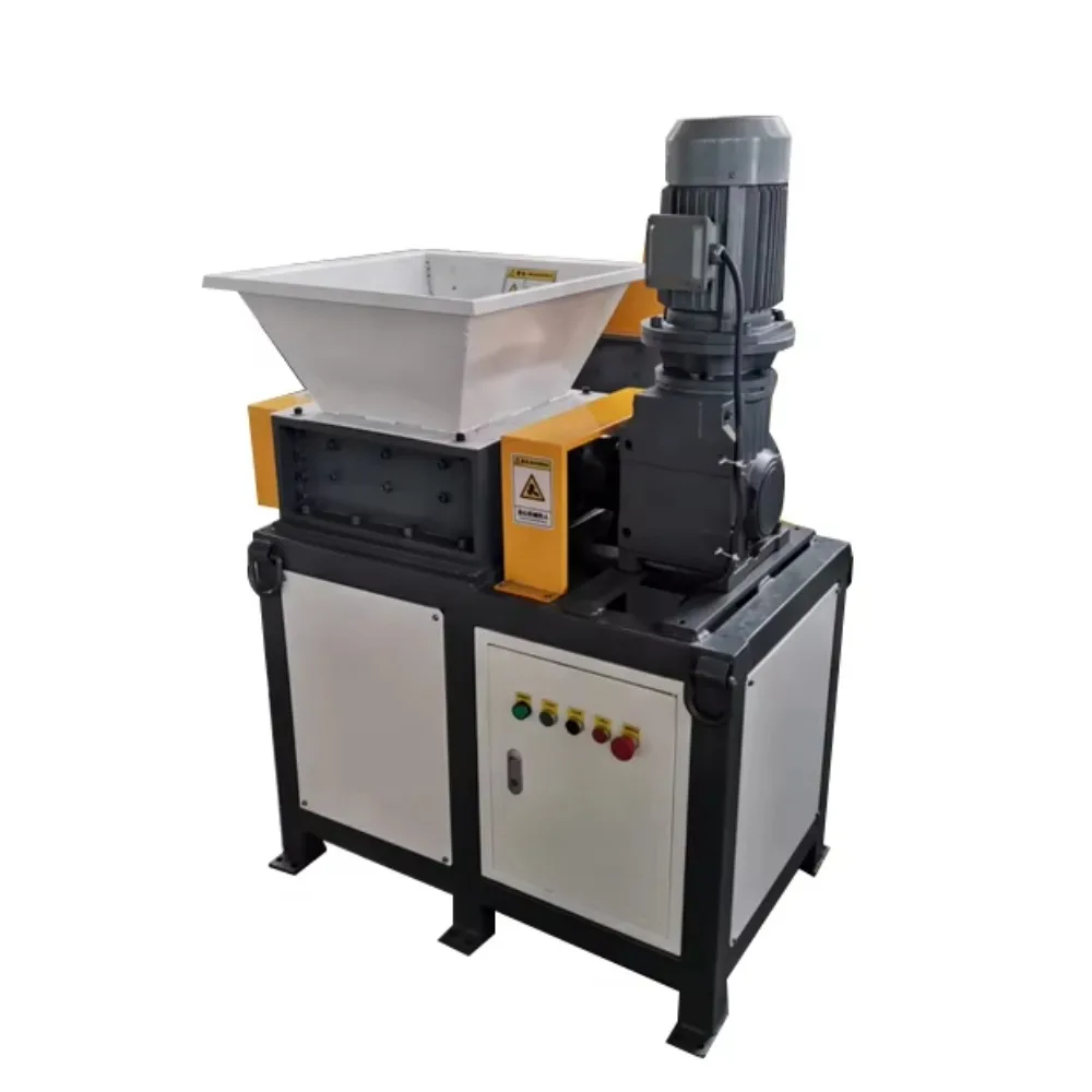ماكينة تقطيع صغيرة بعمود مزدوج |   نفايات صغيرة الحجم/البلاستيك/الخشب كسارة عزم دوران عالية السرعة #6