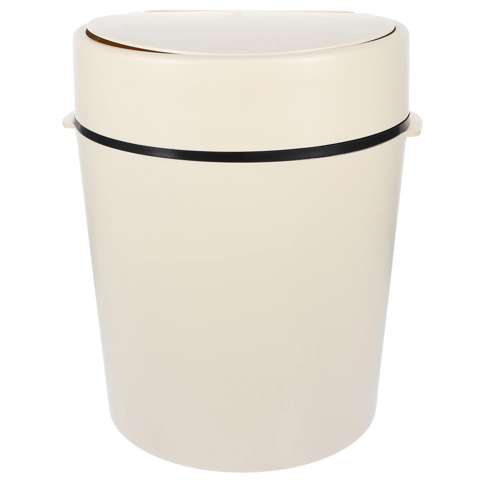

Trash Can Lid Plastic Press Type Garbage Bin Wastebasket Bathroom Kitchen Office Compact Bathroom Trash Can with Lid
