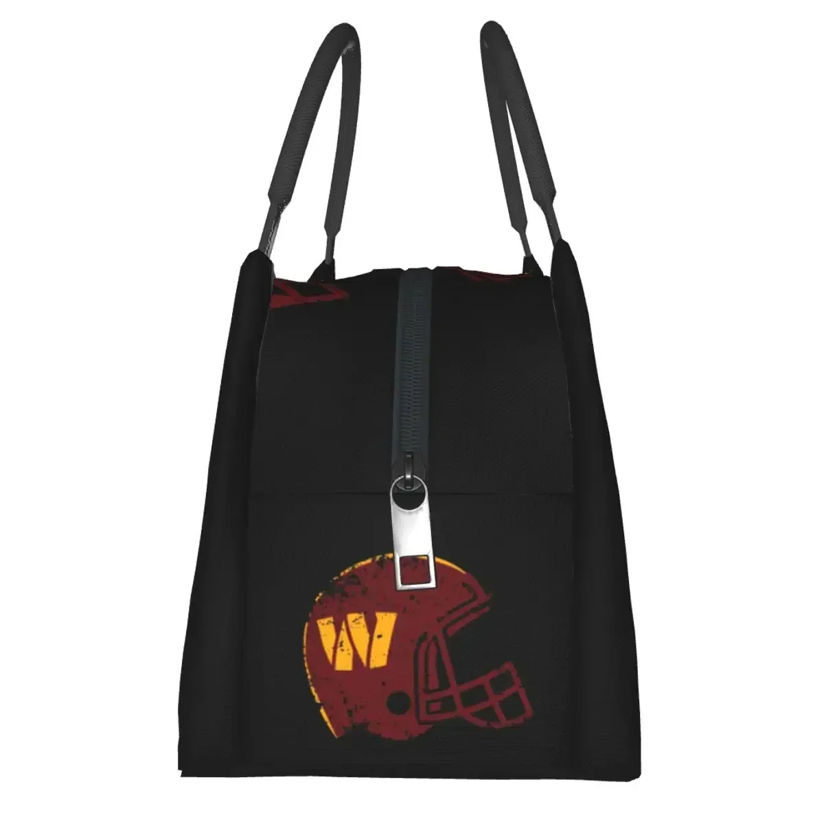 Washington Commanders Helmet Lunch Bags Insulated Bento Box Resuable Lunch Tote Picnic Bags Cooler Thermal Bag for Woman