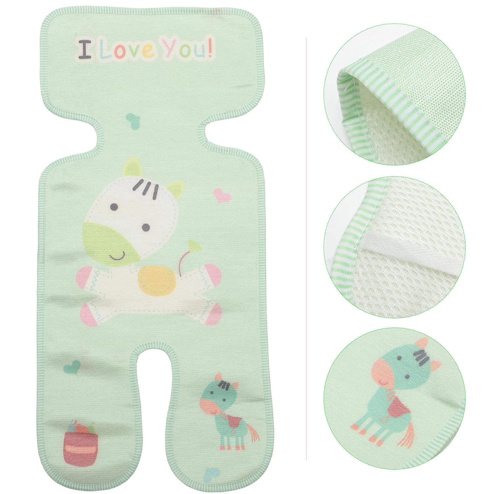 

Ice Silk Mat Pram Cooling Infant Stroller Insert Baby Cushion Liner Pad Freezer Child