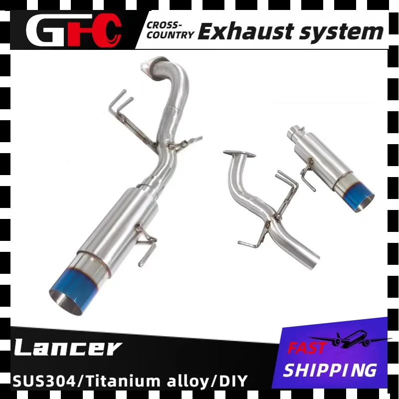 

2003-2017 Mitsubishi Lancer 2.0L HKS Style Valved Exhaust System Rear Mount Muffler Sporty Racing Sound valved muffler