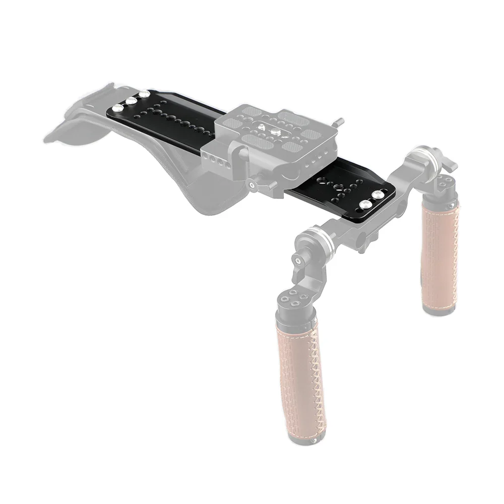 SZRIG placa base estándar de liberación rápida, puente de cola de milano ARRI, placa de cola de milano deslizante para cámara DSLR, videocámara, hombro Moun