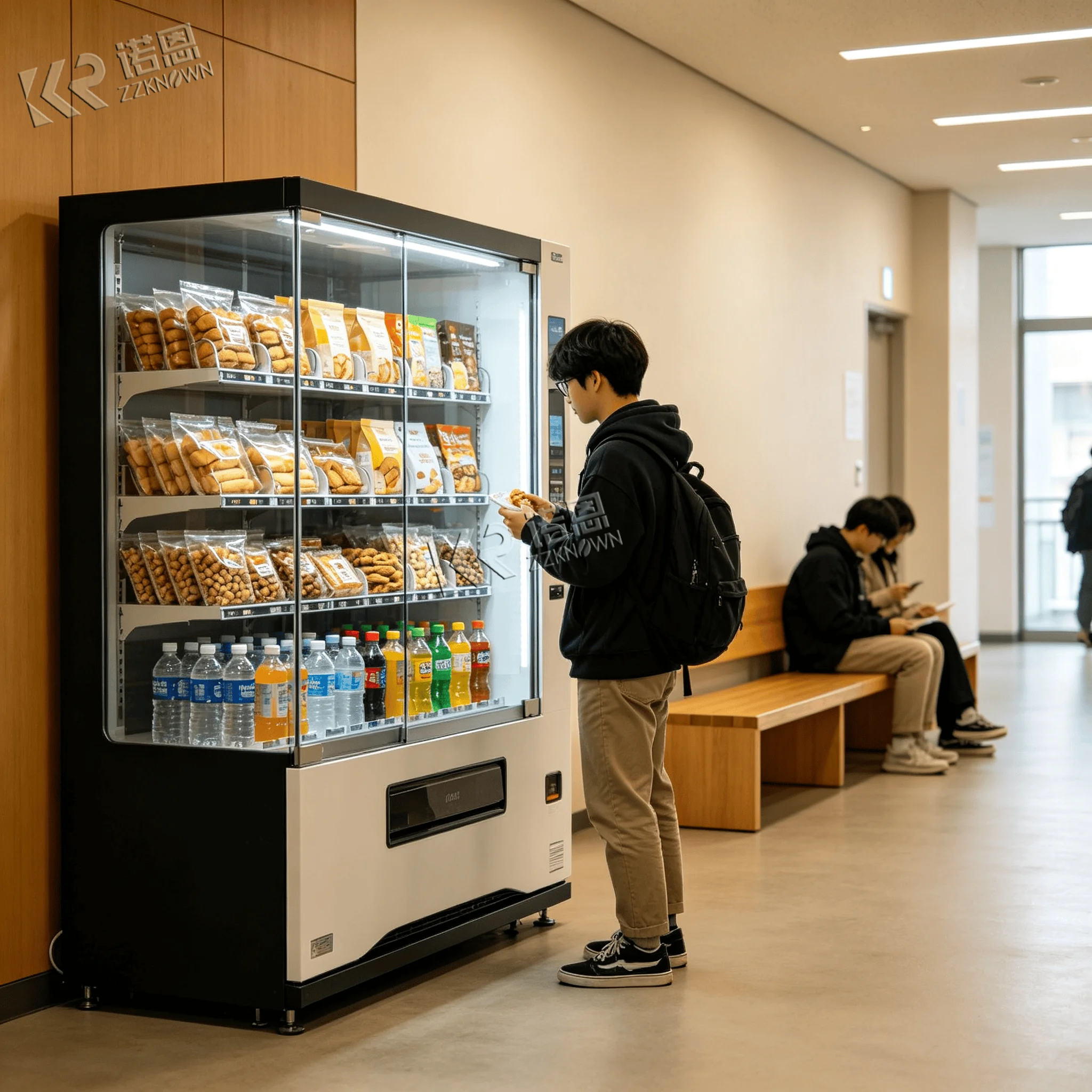 Integrated Snack & Bottled‑Drink Vending Machine for Factory Living Quarters for Stable Power Supply