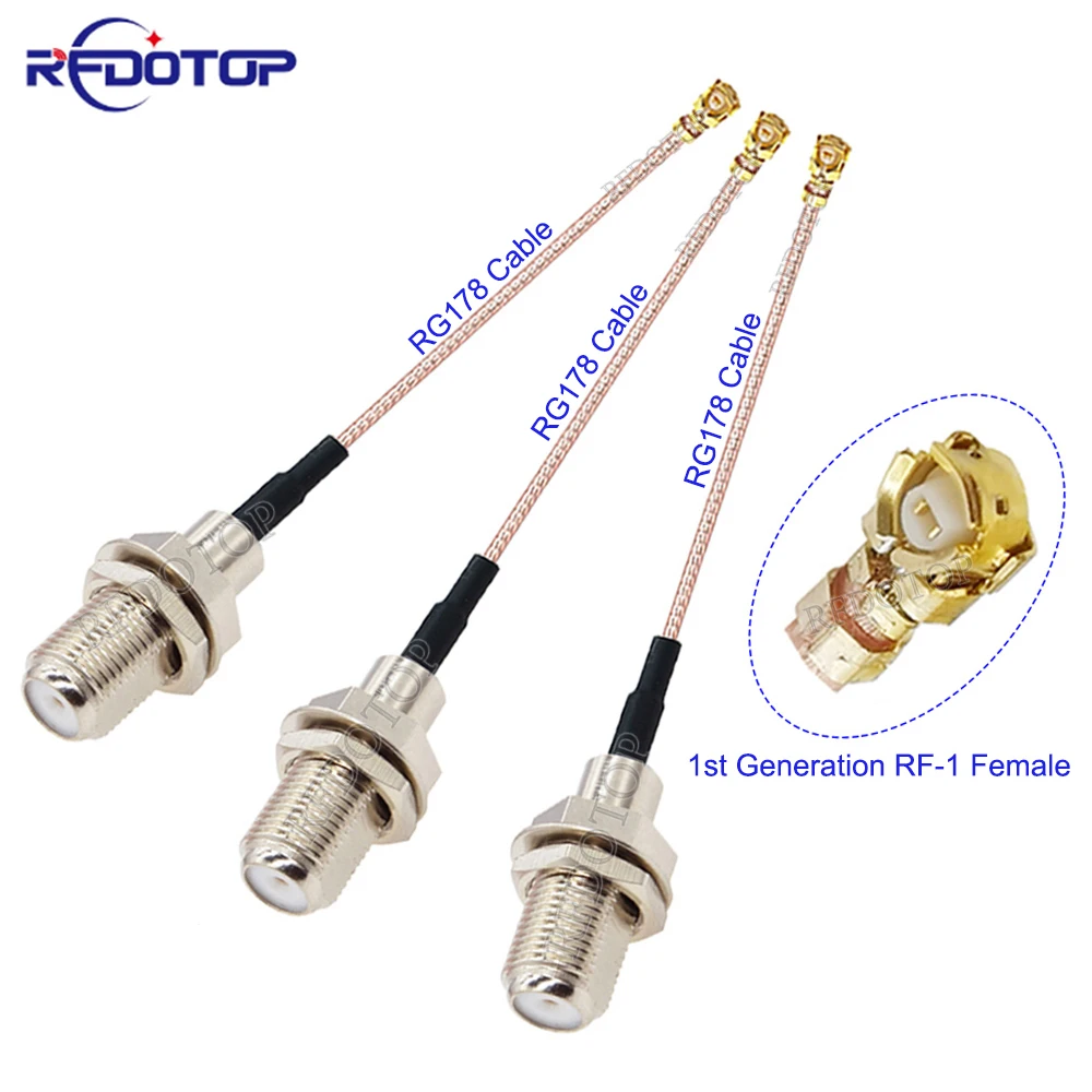 1PCS RG178 F Male/Female to U.FL IPX-1 Female Connector RG-178 Coaxial RF Pigtail Cable WIFI 3G Antenna Extension Cable Cord