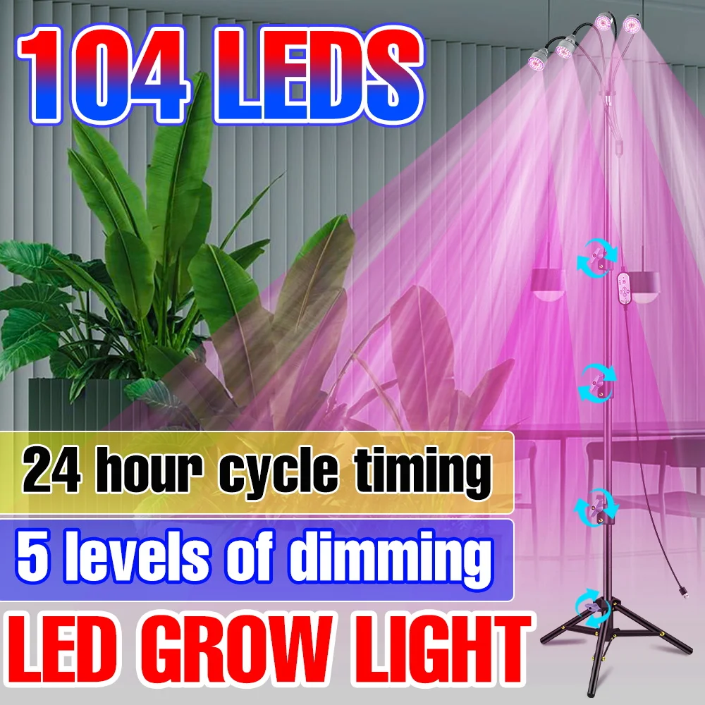 

LED Phyto Lamp Full Spectrum Grow Light USB Greenhouse Plant Light Bulb LED Indoor Plant Grow Dimmable Flower Seedling Lighting