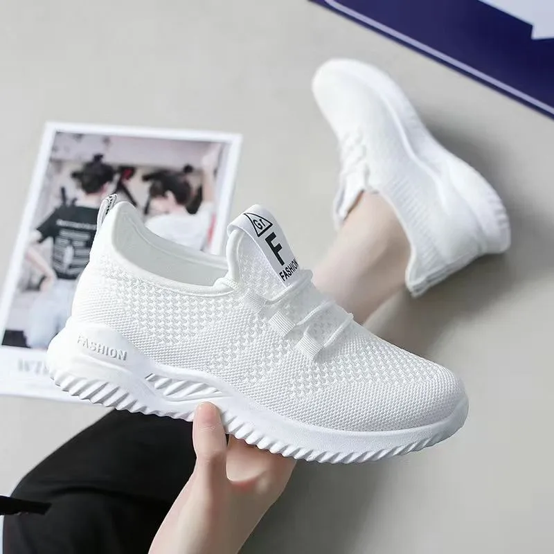 Women's Sneakers Summer 2024 New Fashion Casual Shoes Breathable Cool Outdoor Running Shoes for Women fly weave Tennis Footwear