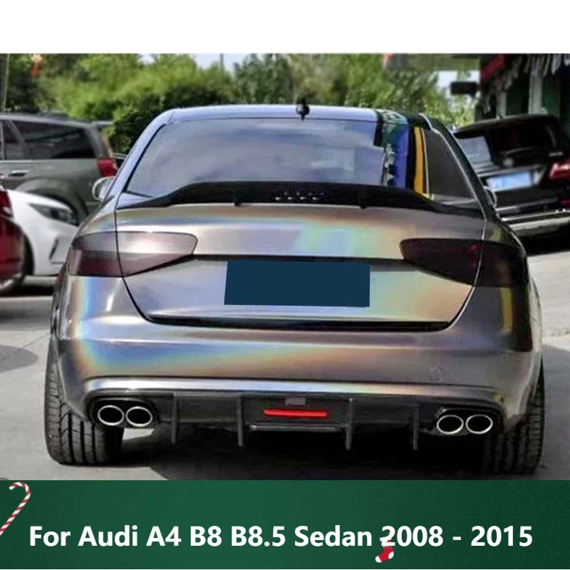 

New！ Real Carbon Fiber Spoiler for Audi A4 B8 B8.5 Sedan 2008 - 2015 Rear Trunk Ducktail Wing