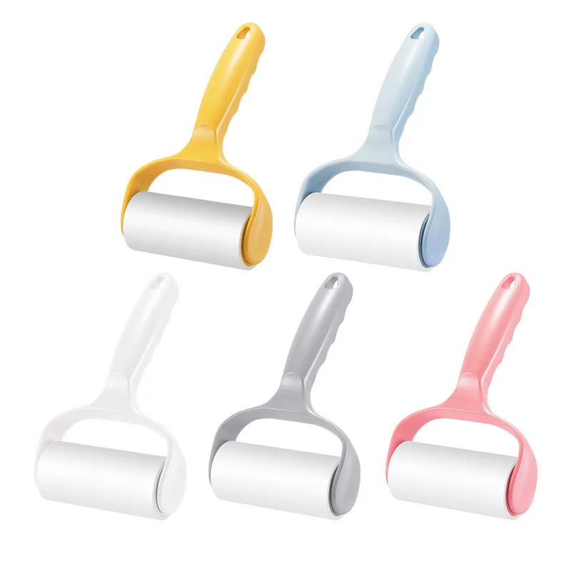 Tearable Roll Paper Sticky Roller Dust Wiper Pet Hair Clothes Carpet Tousle Remover Replaceable Cleaning Brush  Tool