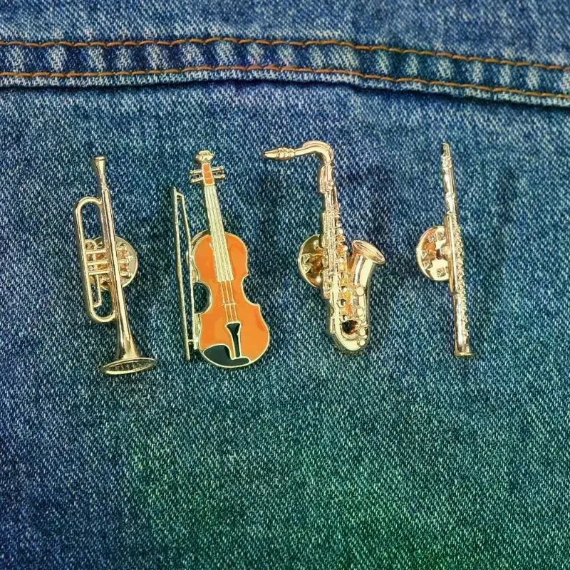 Musical Instrument In Orchestra - 1Pcs Symphony Orchestra Badge Funny Musical