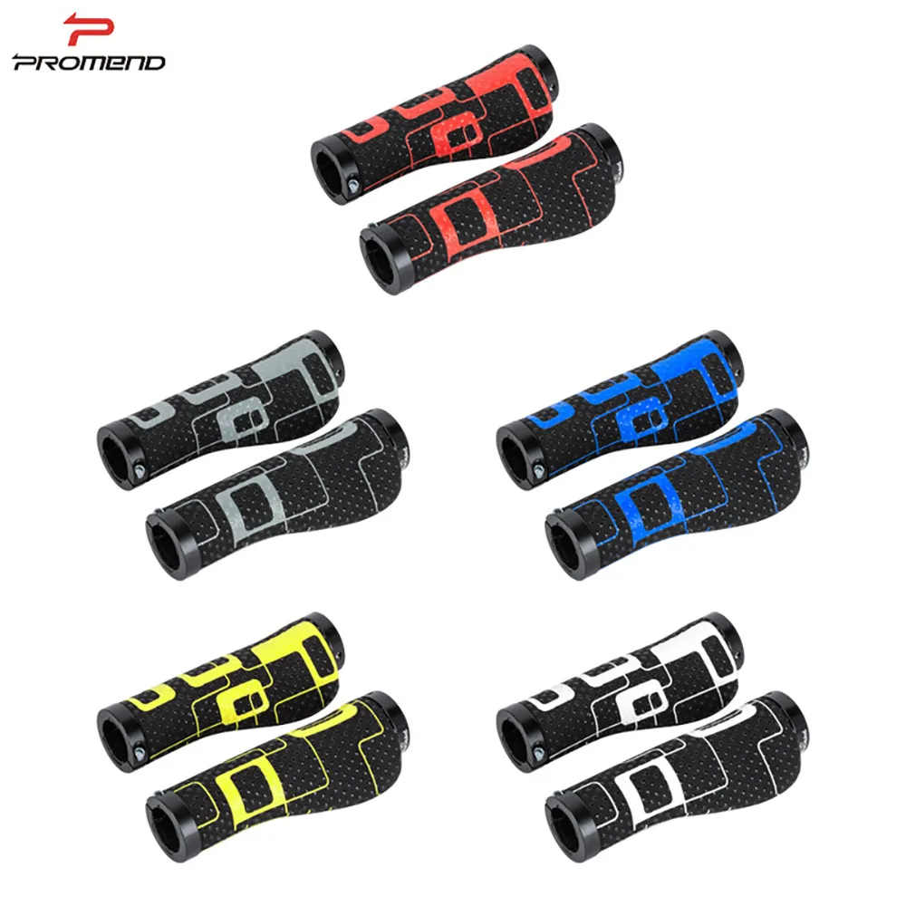 PROMEND- Mountain Bike Handle Cover With Suede Silicone Color Handle Cover With Dual Alloy Ring Lock