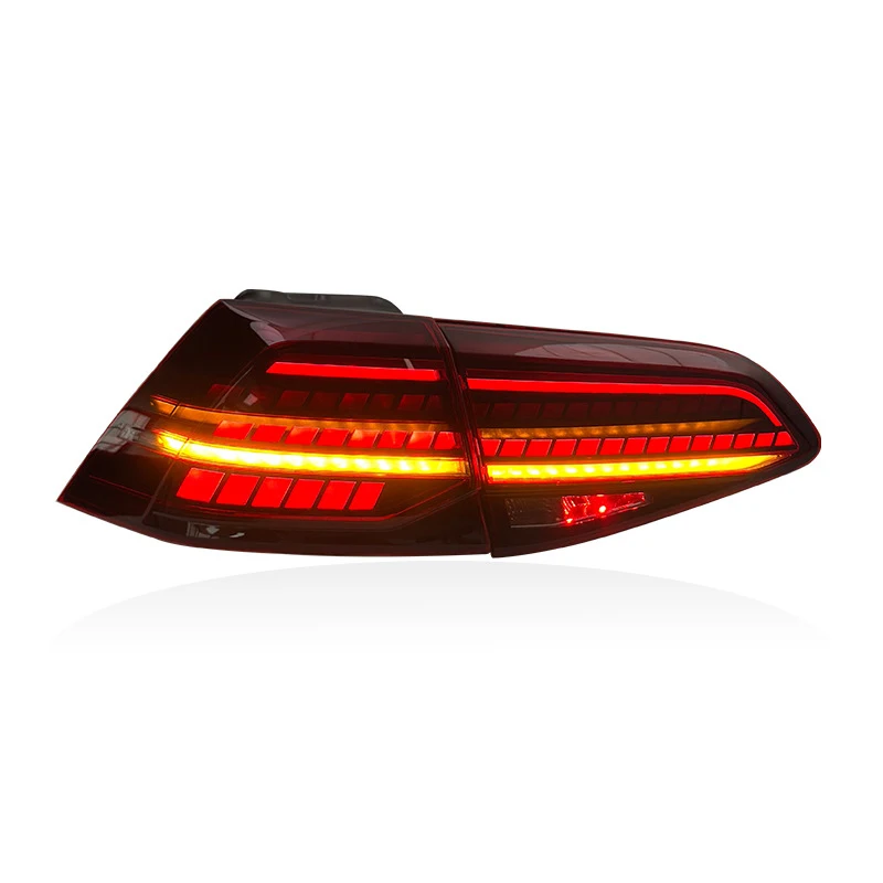2013-2020 Dynamic LED Tail Light Assembly Fit Golf 7 MK7 Upgrade 7.5 R-Line, Auto Rear Lamp Brake Light Upgrade Parts