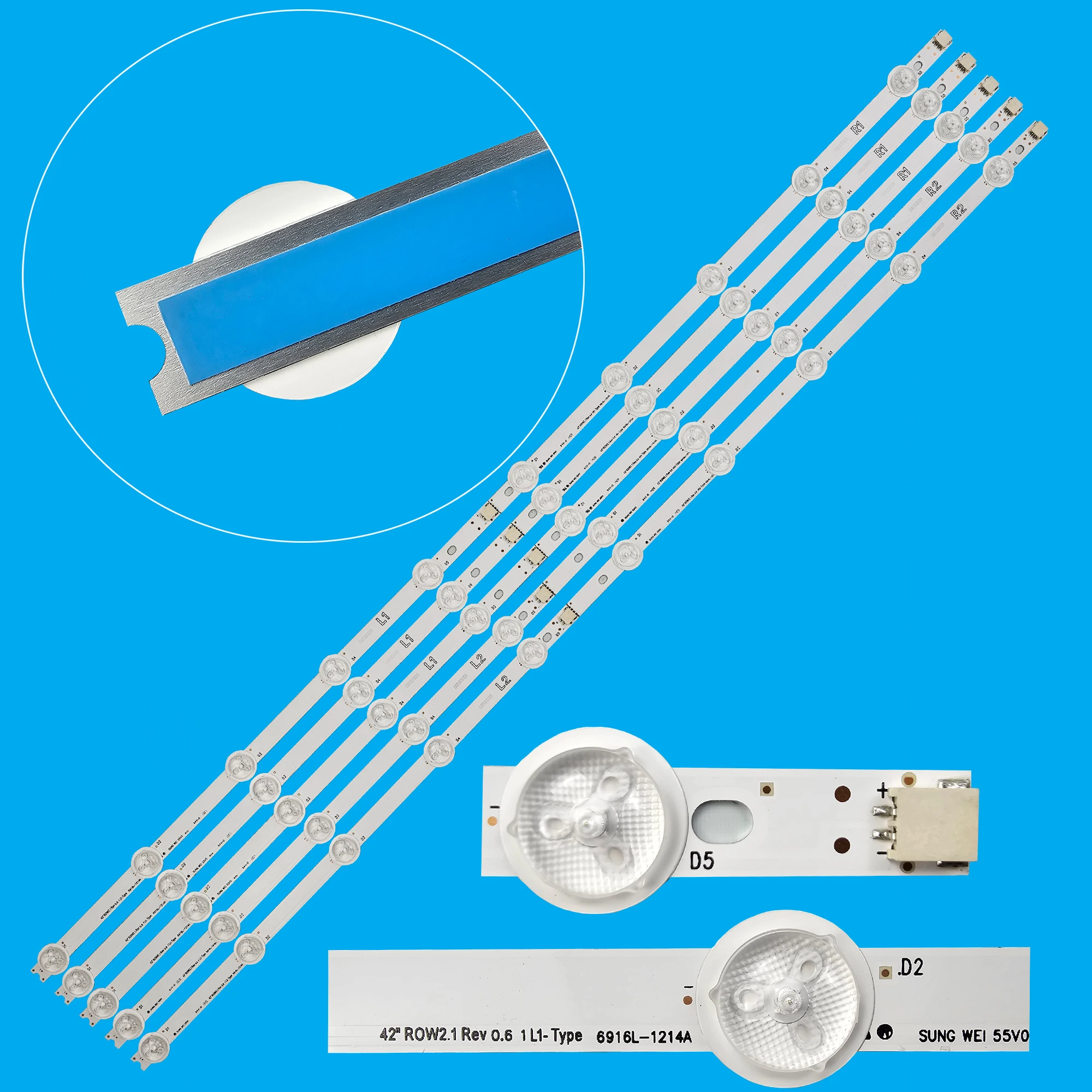 LED For 6916L-1214A  6916L-1215A 6916L-1216A 6916L-1217A 42LN578V 42LN575V 42LN5710 42LA6200 42LA6208 42LA6218 TX-L42B6E