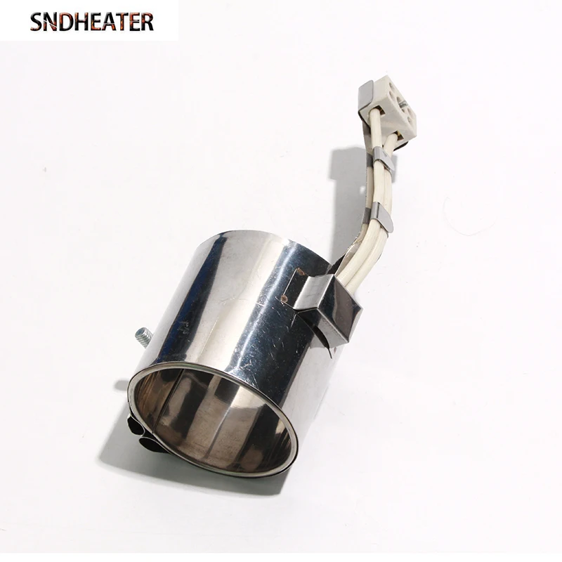 SNDHEATER Band Heater Electric Heating Tube 50x65-80mm 300-380W Stain Steel Duraband Micaband Heaters 110V/220V/380V 1pc